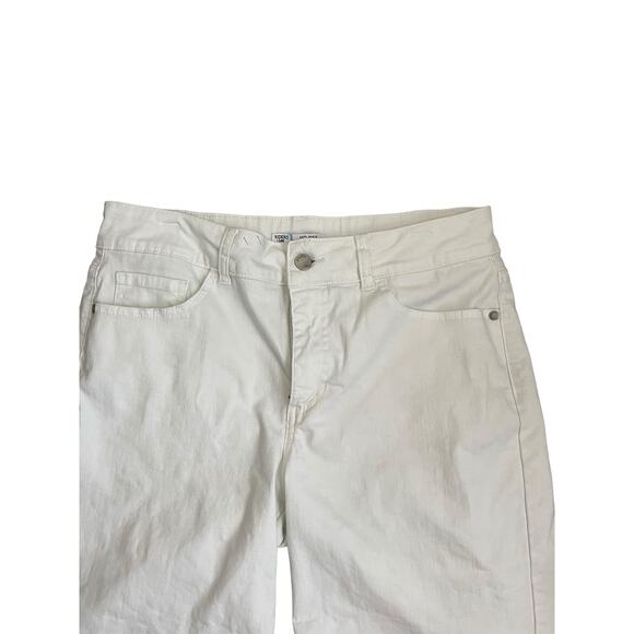 Riders by Lee Girls Bermuda Shorts 12 White Mid Rise Gorpcore Casual Basics - Picture 10 of 10